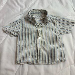 George Multicolor Striped Short sleeved collared Shirt